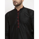 Banity Bey Men's Dupion Silk Regular Fit Kurta Pajama Set | Mens Kurta Pyjama Set  for Men