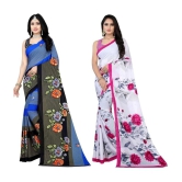 LEELAVATI - Multicolor Georgette Saree With Blouse Piece ( Pack of 2 ) - Multicolor