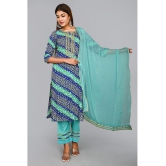 AMIRA'S INDIAN ETHNICWEAR - Blue Rayon Women's Stitched Salwar Suit ( ) - M