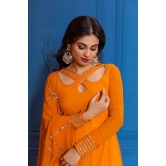 Mimosa Yellow Anarkali with Dupatta-XL