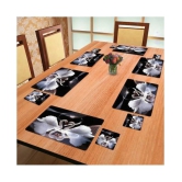 Revexo Set of 6 PVC Table Mats & Coasters - Multi