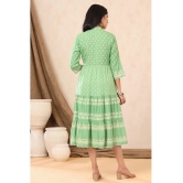 Juniper Rayon Green Regular Dress - Single - None