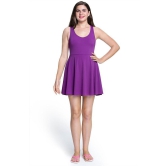 Amante Nylon Purple Beach Dresses - - None