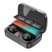 VEhop POWER Bluetooth True Wireless (TWS) In Ear 30 Hours Playback Low Latency,Powerfull bass IPX4(Splash & Sweat Proof) Black