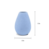 Oval Ceramic Table Vase Jodhpur Blue