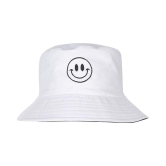 Cotton Fishermen Bucket Hat Smiley (White; Free Size) - White