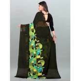 ANAND SAREES - Green Georgette Saree Without Blouse Piece ( Pack of 1 ) - Green