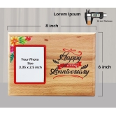 Achchha Gift Personalized Wooden Photo Frame Gift for Anniversary - eco friendly zero plastic gift