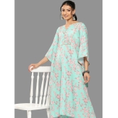 Janasya Womens Sea Green Crepe Digital Printed Co-ords Set - None