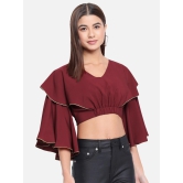 ALL WAYS YOU Women Top Polyester fabric  Red XS