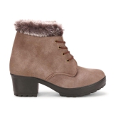 Ishransh - Brown Women''s Ankle Length Boots - None