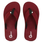 GBest - Maroon Men's Thong Flip Flop - None