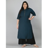 PrettyPlus by Desinoor - Teal Straight Rayon Womens Stitched Salwar Suit ( Pack of 1 ) - None