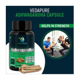 VEDAPURE Ashwagandha ( Withania somnifera ) General Health, Anxiety & Stress Relief, Energy & Endurance- 60 capsules (Pack of 2)