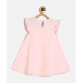 MINI KLUB - Pink Cotton Baby Girl Frock ( Pack of 1 ) - None