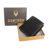 samtroh - PU BLACK Mens Regular Wallet ( Pack of 1 ) - Black