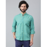 KLOSET By RIAG 100% Cotton Regular Fit Striped Full Sleeves Men's Casual Shirt - Blue ( Pack of 1 ) - None