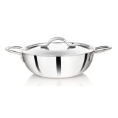 Premier 3-ply Clad Stainless Steel Kadai - 26 cm