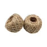 PRANSUNITA Other Natural Jute Burlap Twine,50 MTS Each, 2mm Jute String ( Pack of 2 )