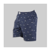 Supersquad Cotton Mens Boxer- ( Navy ) - None