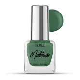 RENEE Mattitude Nail Paint - Moss Green, Quick Drying, Matte Finish, 10ml