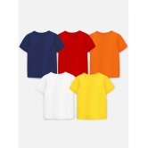 Trampoline Multicolor Cotton Blend Boys T-Shirt ( Pack of 5 ) - None