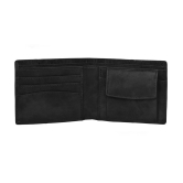 GEEO - Black Faux Leather Mens Regular Wallet ( Pack of 1 ) - Black