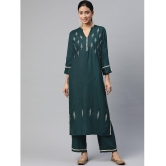 SVARCHI - Green Straight Rayon Women's Stitched Salwar Suit ( Pack of 1 ) - None