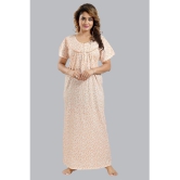 FOMTI Peach Cotton Nighty Single - Free Size