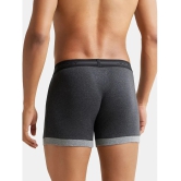 Jockey 1017 Men Super Combed Cotton Rib Solid Boxer Brief - Mid Grey & Charcoal - None