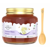 Farm Naturelle Jamun Flower Wild Forest Honey 400g Extra |100% Pure Honey| Raw & Unfiltered|Unprocessed|Lab Tested Honey In Glass Jar with Extra Spoon