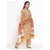 Kbz Cotton Kurti With Palazzo - Stitched Suit - XL