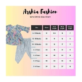 Arshia Fashions Baby Girls Jaipuri Print Frock Style Kurti with Frill Sleeves and Dhoti Style Salwar Ethnic Dress - None