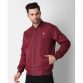 4B Nylon Mens Windcheater Jacket - Maroon ( Pack of 1 ) - None