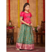 Aarika Pink Silk Girls Lehenga Choli Set ( Pack of 1 ) - None