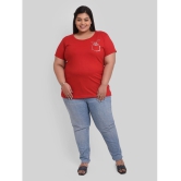 Neo Garments - Red Cotton Regular Fit Womens T-Shirt ( Pack of 1 ) - 8XL