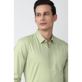 Men Green Slim Fit Formal Full Sleeves Formal Shirt