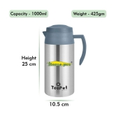 HomePro - Silver Steel Flask ( 1000 ml ) - Silver