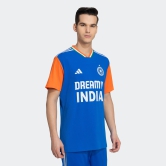 India Cricket T20 Fan Jersey 2024-3XL / Blue/Orange / Polyester