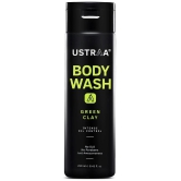 Ustraa Body Wash-Green Clay - 200 ml - Intense Oil Control - removes excess oil, No post-shower dryness, Intense foaming without sulphates