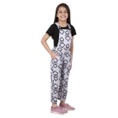 Kids Cave - Grey Cotton Girls Dungarees ( ) - None