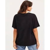 clafoutis Black Cotton Loose Fit Womens T-Shirt ( Pack of 1 ) - None