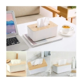 GEEO Car Tissue Dispenser Plastic White