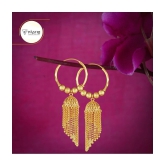 VIVASTRI Golden Jhumki Earrings ( Pack of 1 ) - Golden