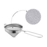 TINUMS Silver Steel Strainer ( Pack of 1 ) - Silver