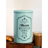 Metal Tea Jar - Green, 900 Ml