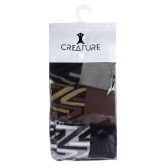 Creature Brown Formal Ankle Length Socks Pack of 3 - Brown