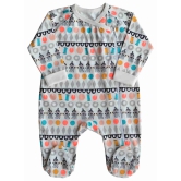 All Over Printed Sleeper/Romper with Feet(95% Cotton 5% Elasthan)