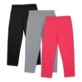 Dyca GIRLS TRACK PANT SOLID Fuchsia, black & grey - None