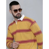 Auto Stripes Yellow Red Polo T-Shirt-XL / Yellow